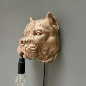 Amerikaanse Bulldog Wandlamp