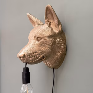 Duitse Herder Wandlamp