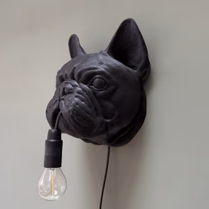 Franse Bulldog Wandlamp