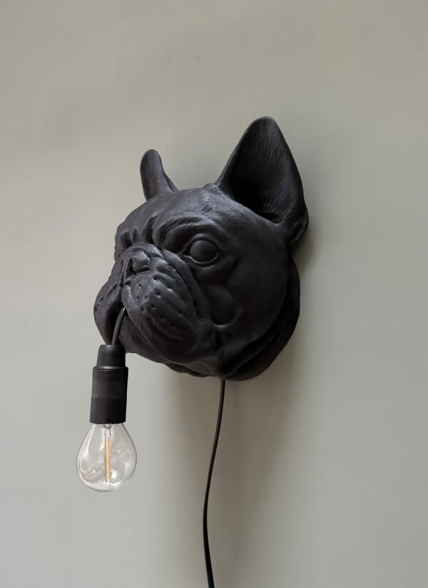Franse Bulldog Wandlamp