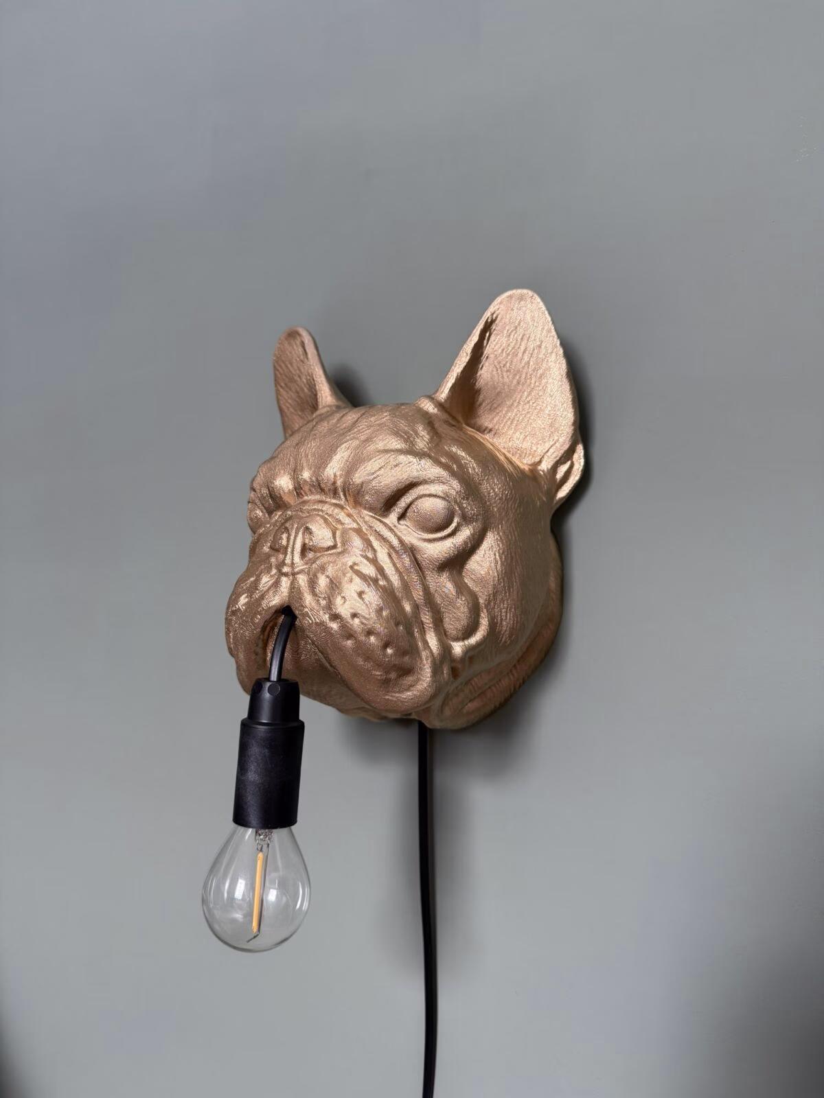Franse Bulldog Wandlamp - Afbeelding 2