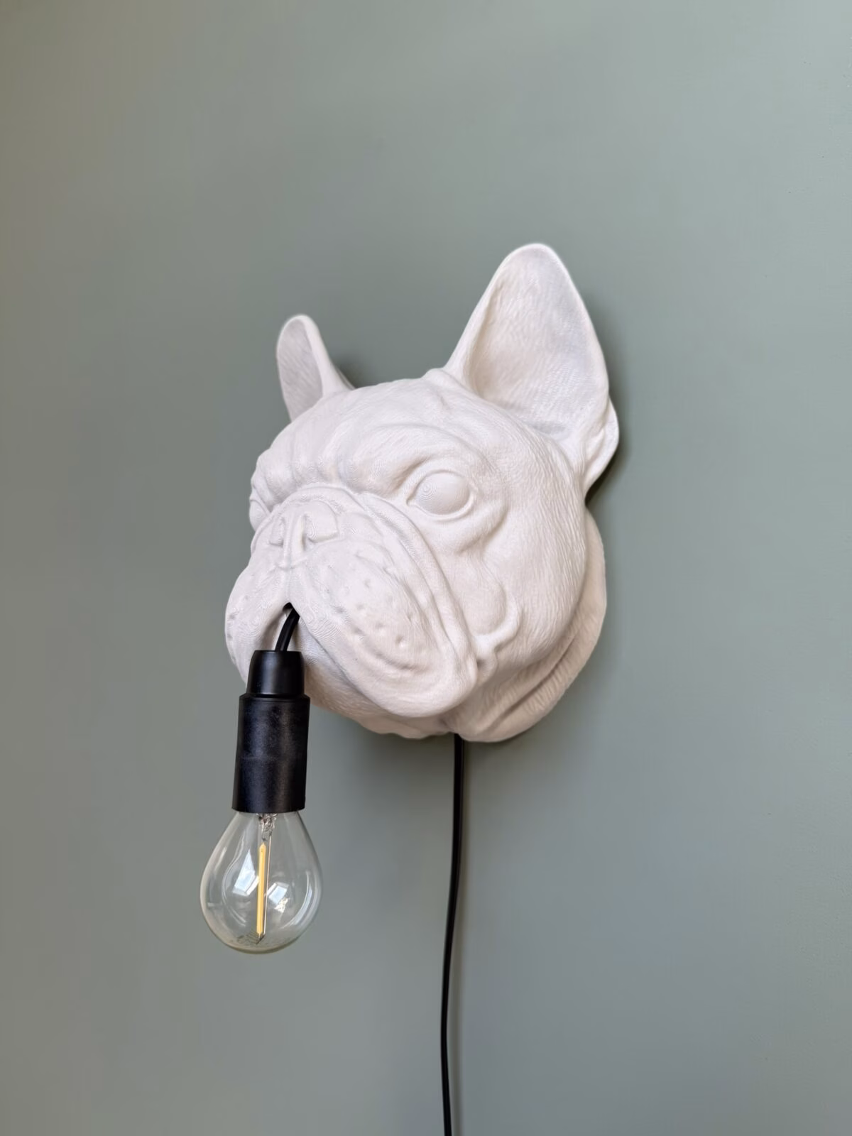 Franse Bulldog Wandlamp - Afbeelding 3