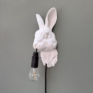 Konijnen kop Wandlamp