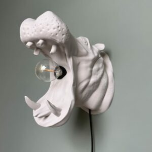 Nijlpaard Wandlamp