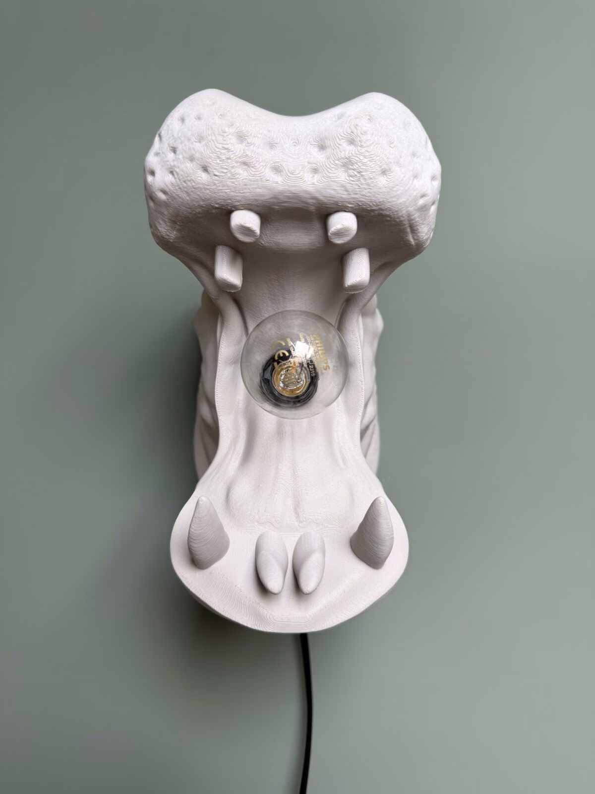 Nijlpaard Wandlamp - Afbeelding 3
