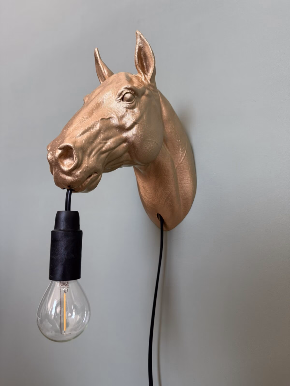 Paardenkop Wandlamp - Afbeelding 6