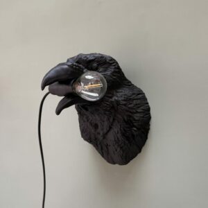 Raaf wandlamp