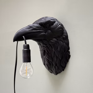 Raaf wandlamp
