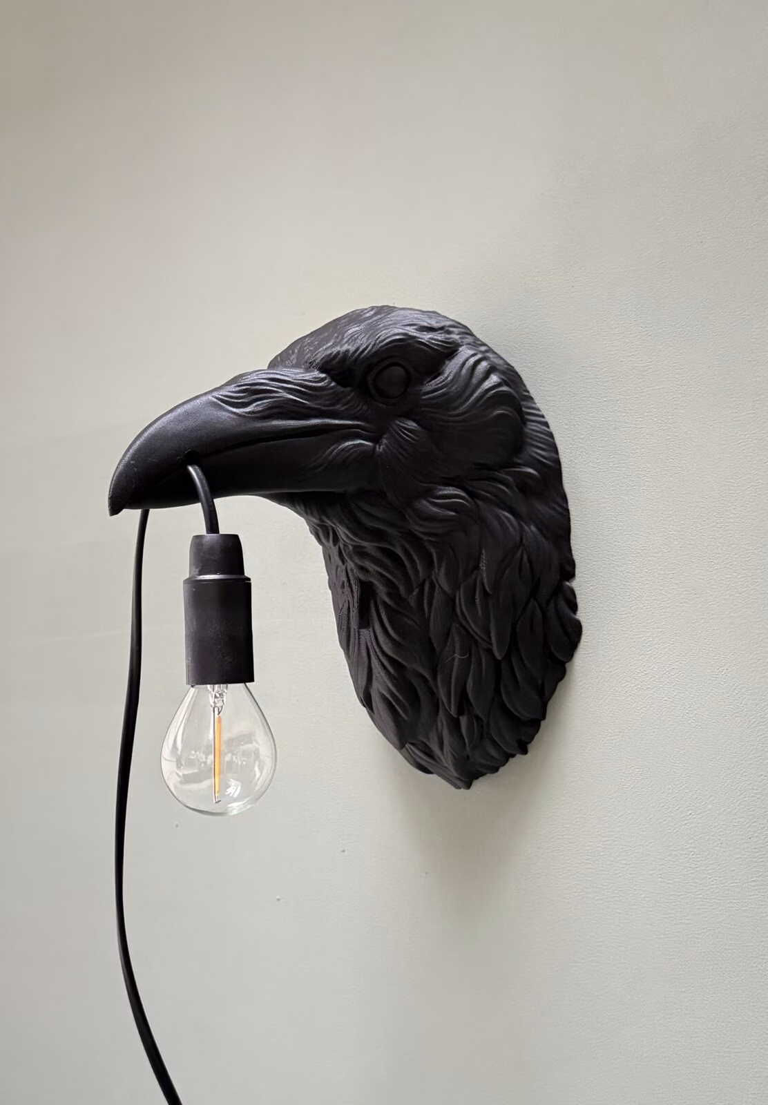 Raaf wandlamp