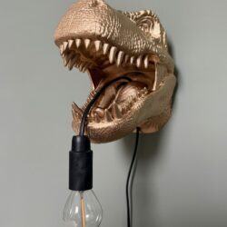 T-Rex Kop Wandlamp - Afbeelding 6