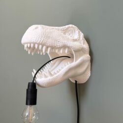 T-Rex Kop Wandlamp - Afbeelding 5