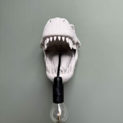 T-Rex Kop Wandlamp - Afbeelding 4