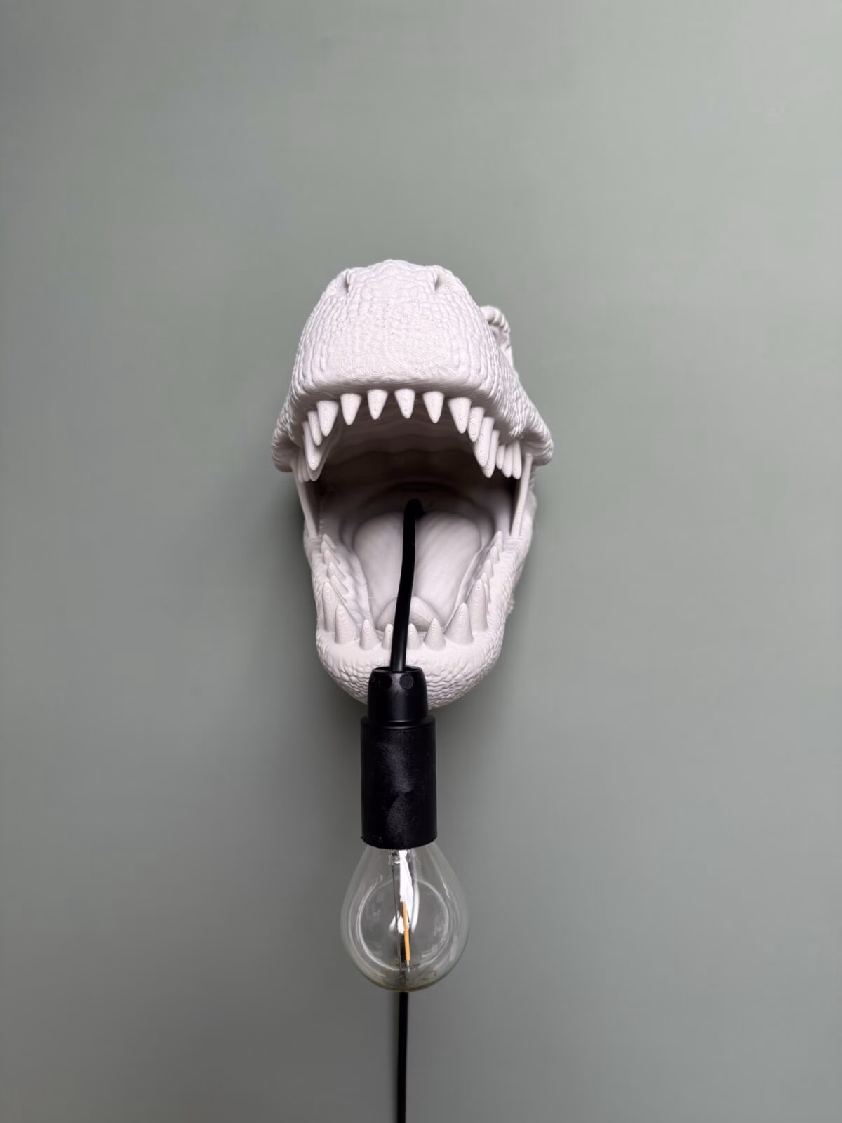 T-Rex Kop Wandlamp - Afbeelding 4
