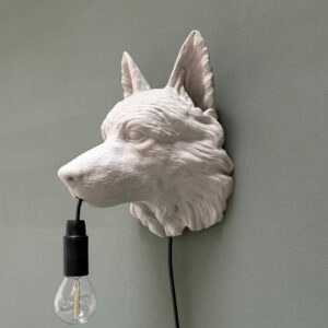 Border Collie Wandlamp