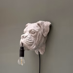 Duitse Boxer wandlamp